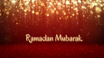 Ramadan Mubarak Glowing Lights